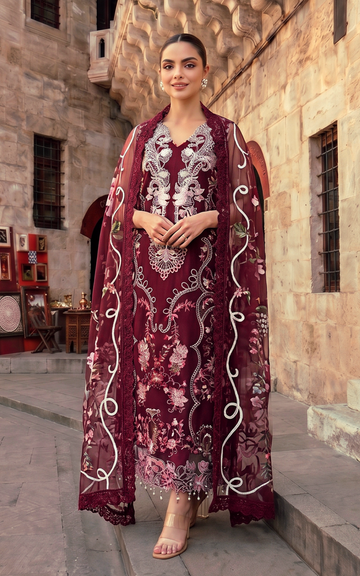 Ruby Dusk (SL26-03) | 3pcs Embroidered Unstitched Summer