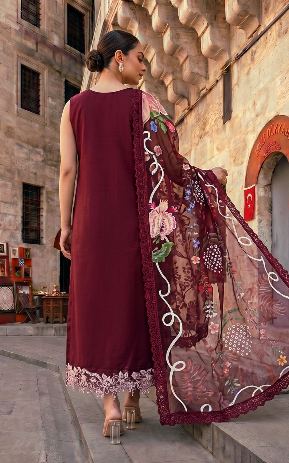 Ruby Dusk (SL26-03) | 3pcs Embroidered Unstitched Summer