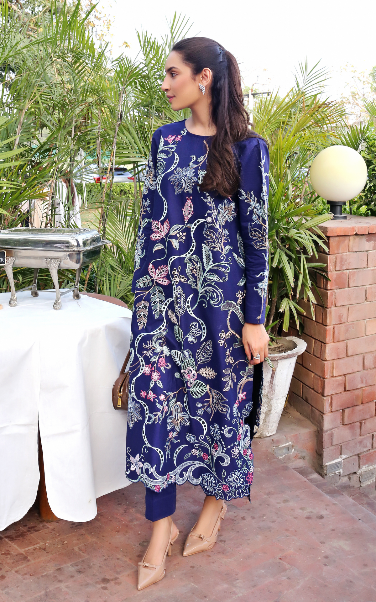 Scarlet Blue (SL26-04) | 3pcs Embroidered Stitched Summer