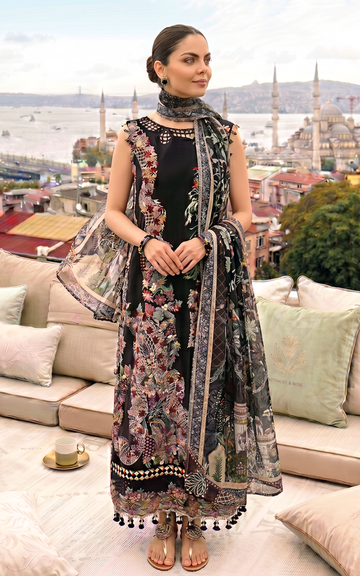 Smoke Pearl (SL26-08) | 3pcs Embroidered Stitched Summer