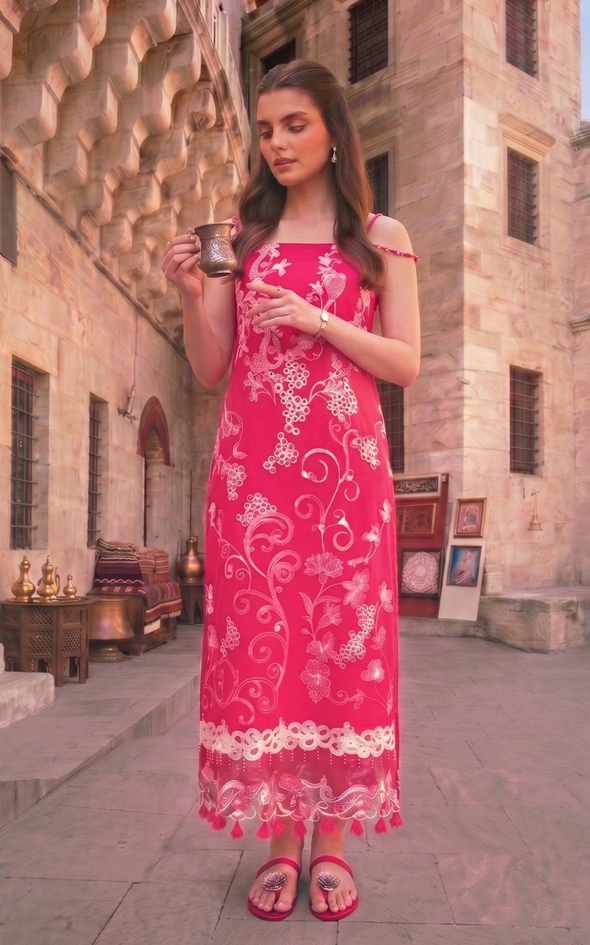 Fuchsia Allure (SL26-09) | 3pcs Embroidered Unstitched Summer