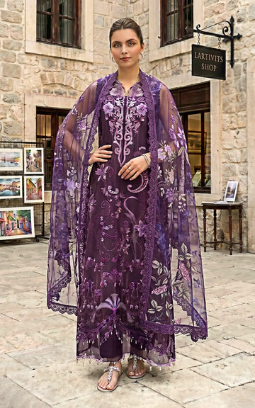 Plum Royale (SL26-10) | 3pcs Embroidered Unstitched Summer