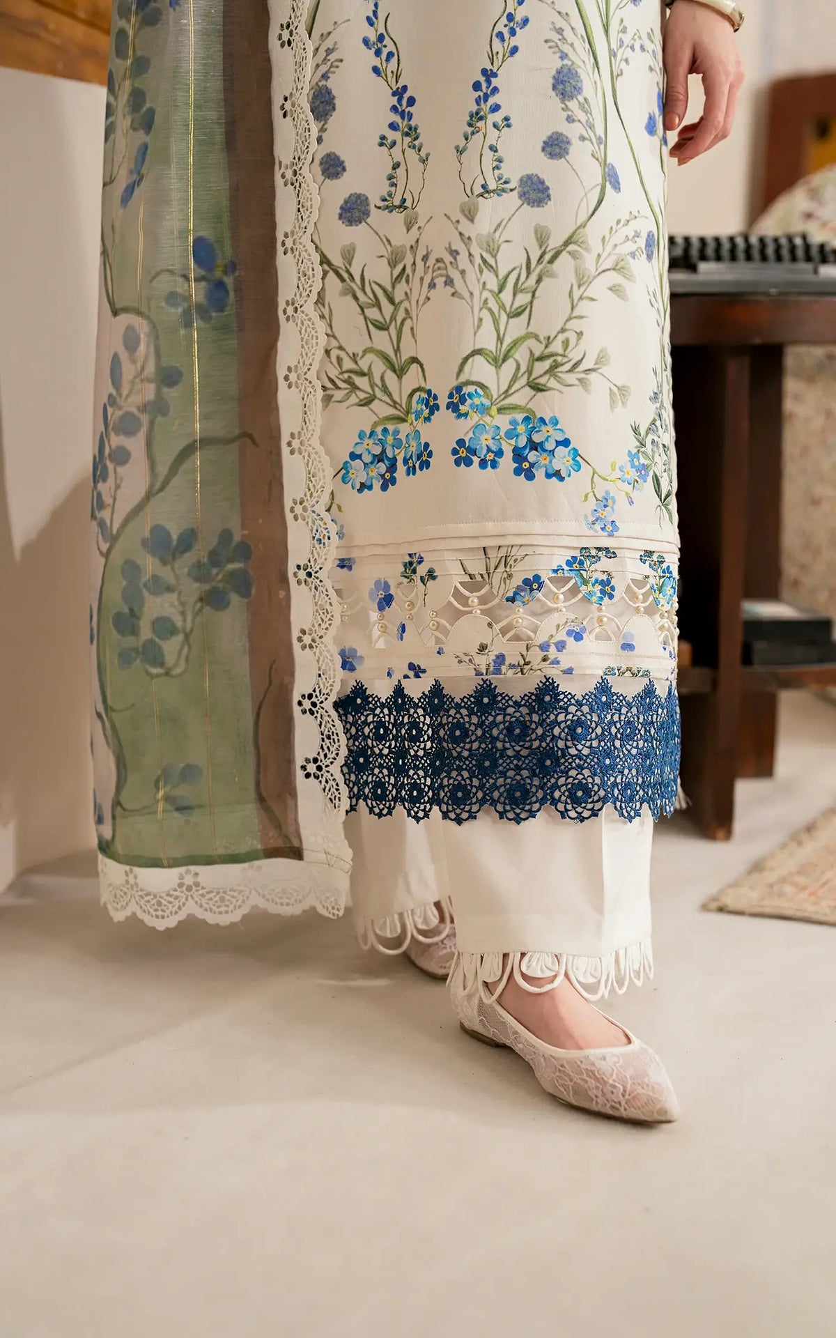 Shabnam (MVL25-13) | Unstitched Summer - Shop Now at Asifa and Nabeel