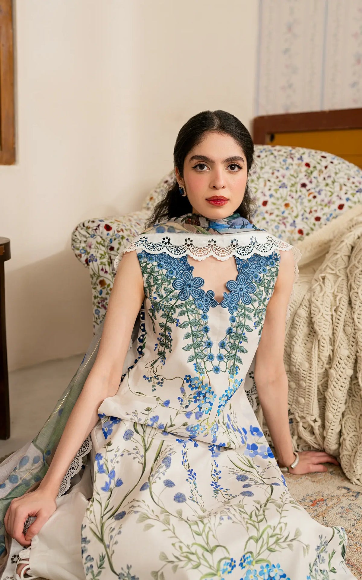 Shabnam (MVL25-13) | Unstitched Summer - Shop Now at Asifa and Nabeel
