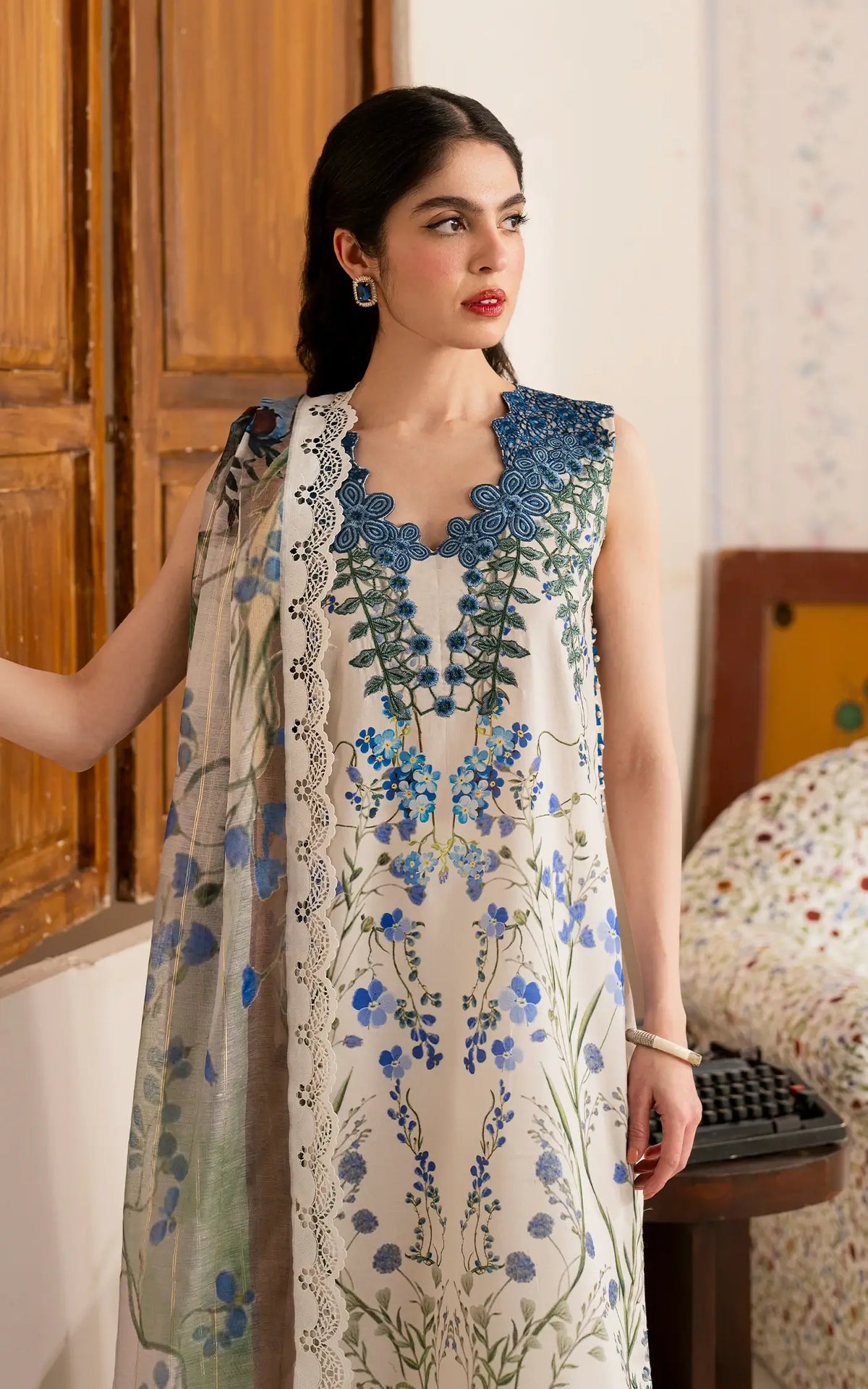 Shabnam (MVL25-13) | Unstitched Summer - Shop Now at Asifa and Nabeel