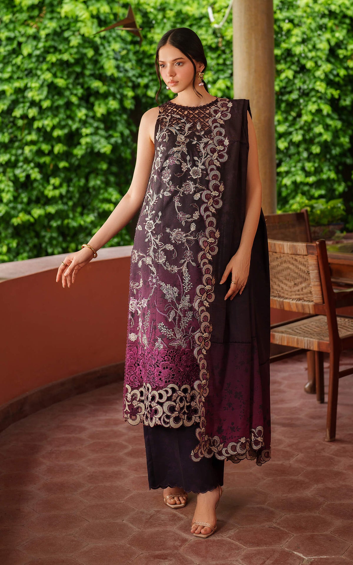 Siera LWC25-09 | 3pcs Embroidered Unstitched Winter - Shop Now at Asifa and Nabeel