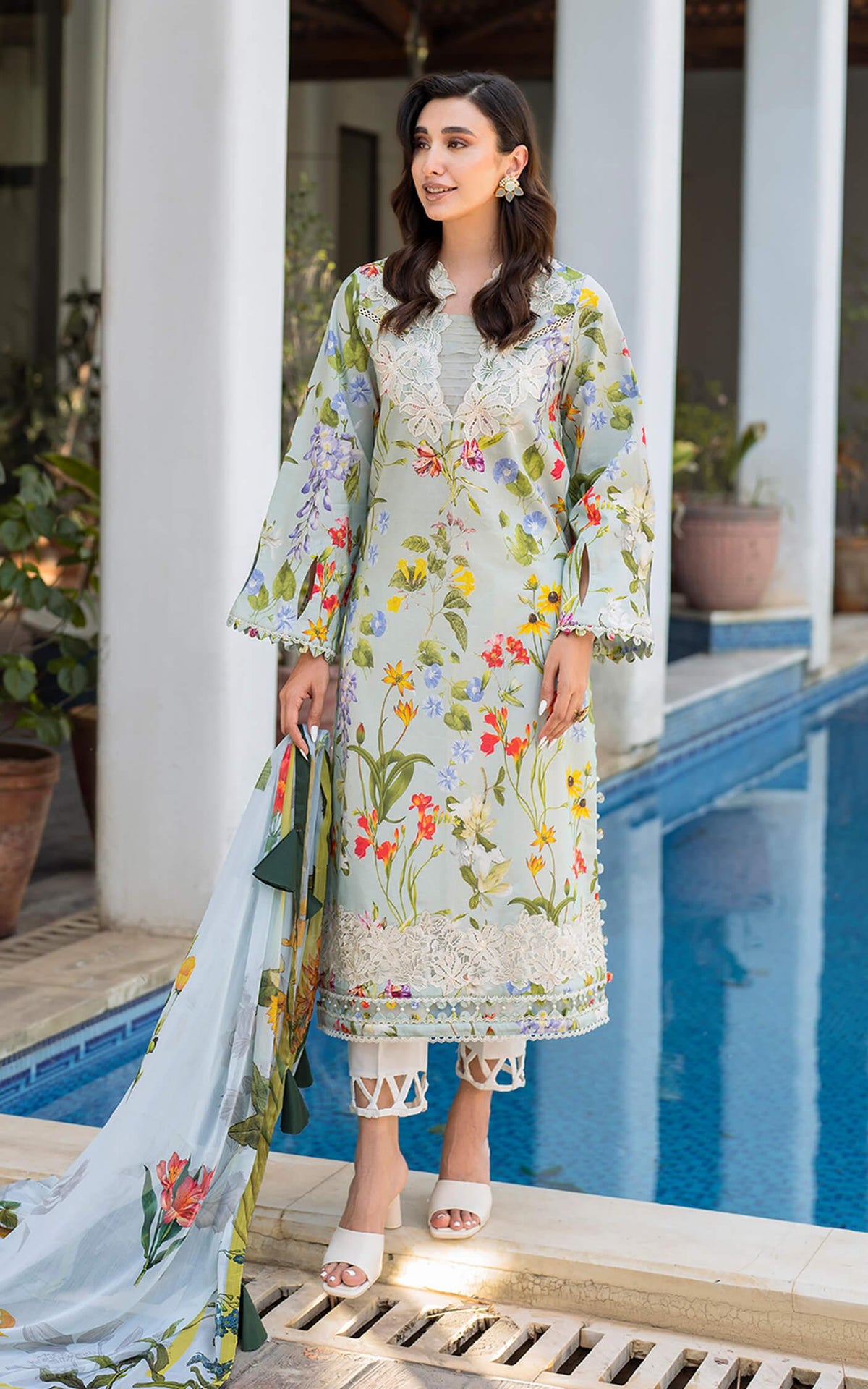 Suroor MK-04 | Unstitched Lawn - Shop Now at Asifa and Nabeel