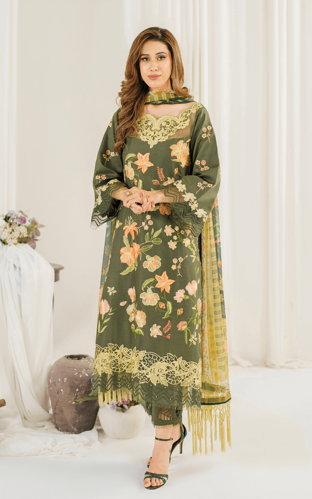 Sweet Pea (PP-6) | Unstitched Lawn - Shop Now at Asifa and Nabeel