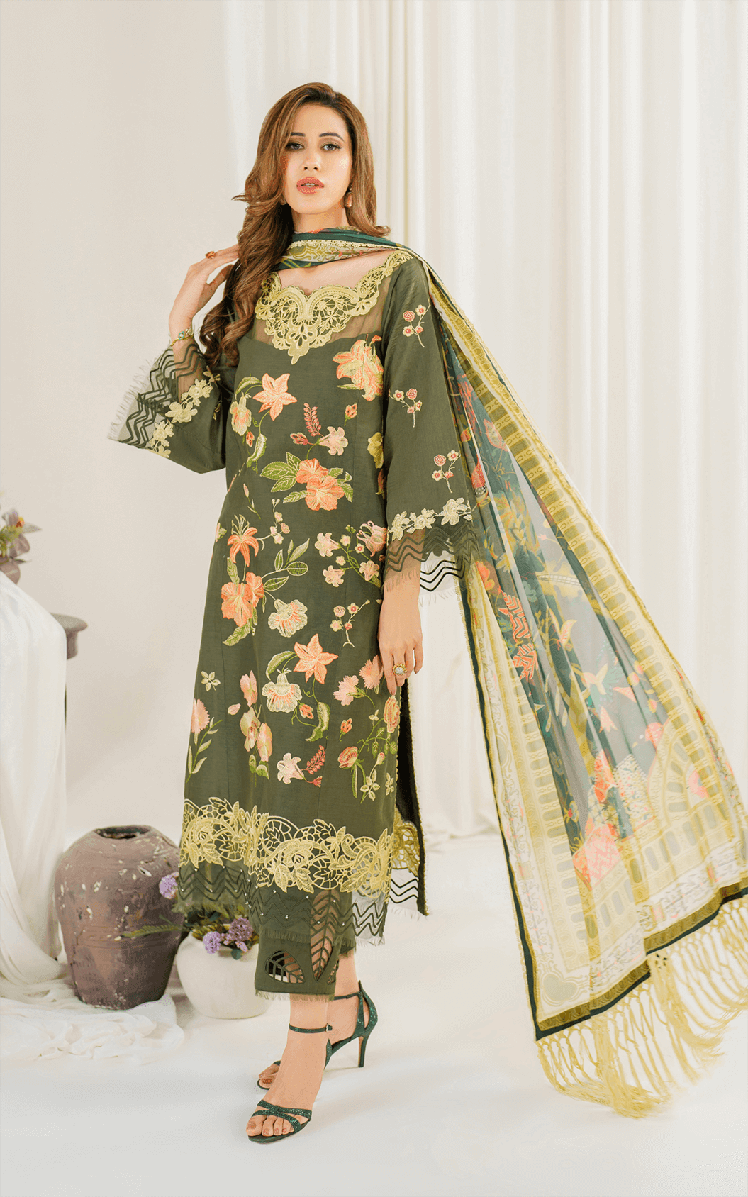 Sweet Pea (PP-6) | Unstitched Lawn - Shop Now at Asifa and Nabeel