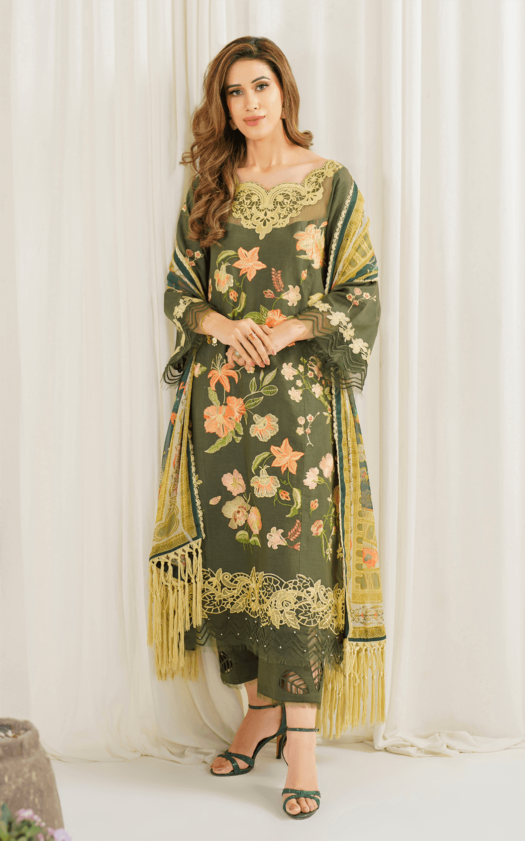 Sweet Pea (PP-6) | Unstitched Lawn - Shop Now at Asifa and Nabeel
