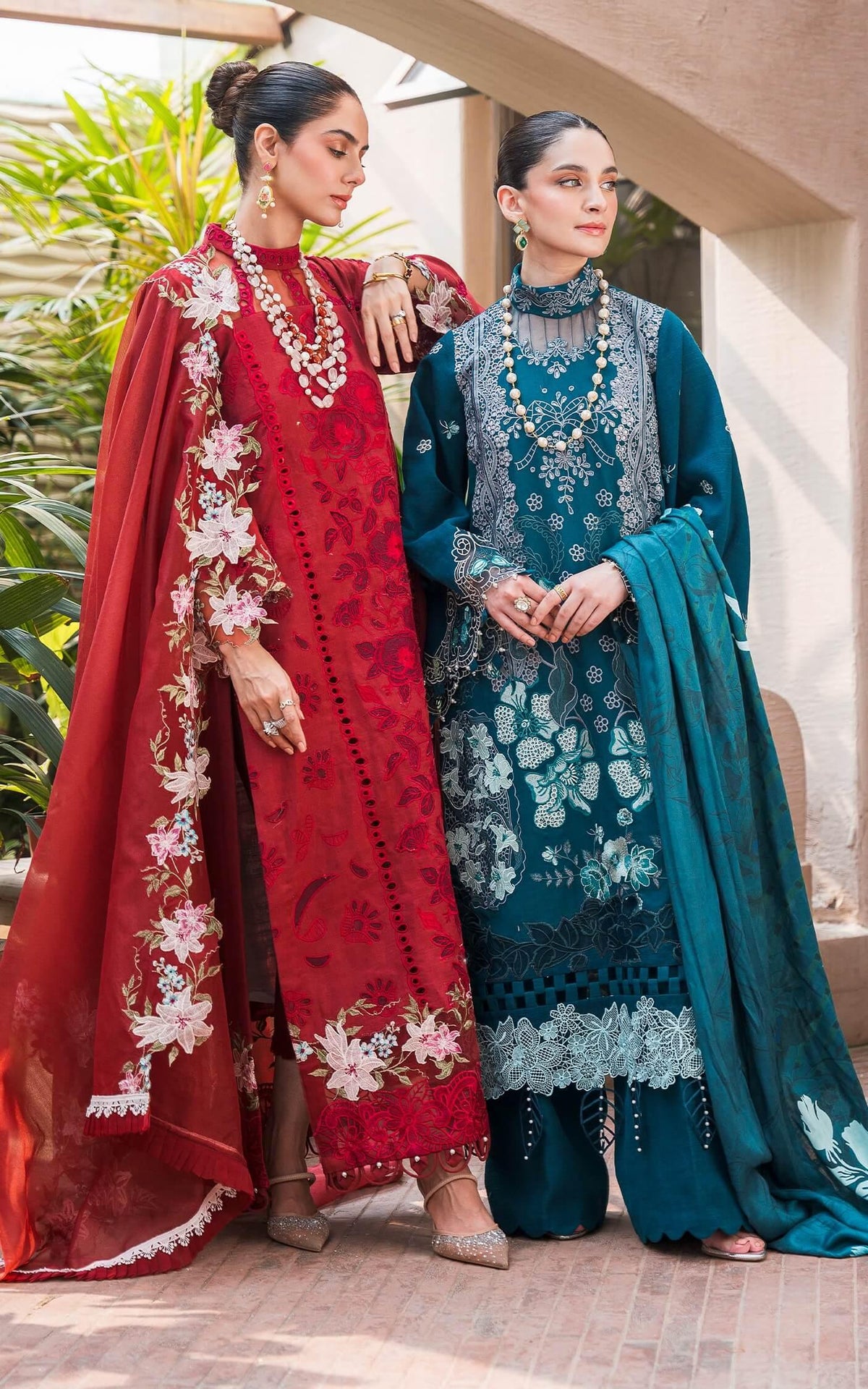 TEAL WL-07 | Luxury Winter’24 - Shop Now at Asifa and Nabeel