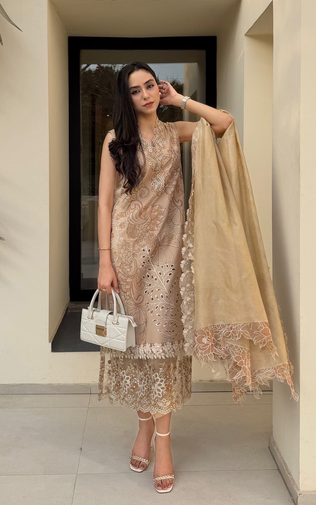 Urban Serenity VUL26-09 | 3pcs Embroidered Stitched Summer