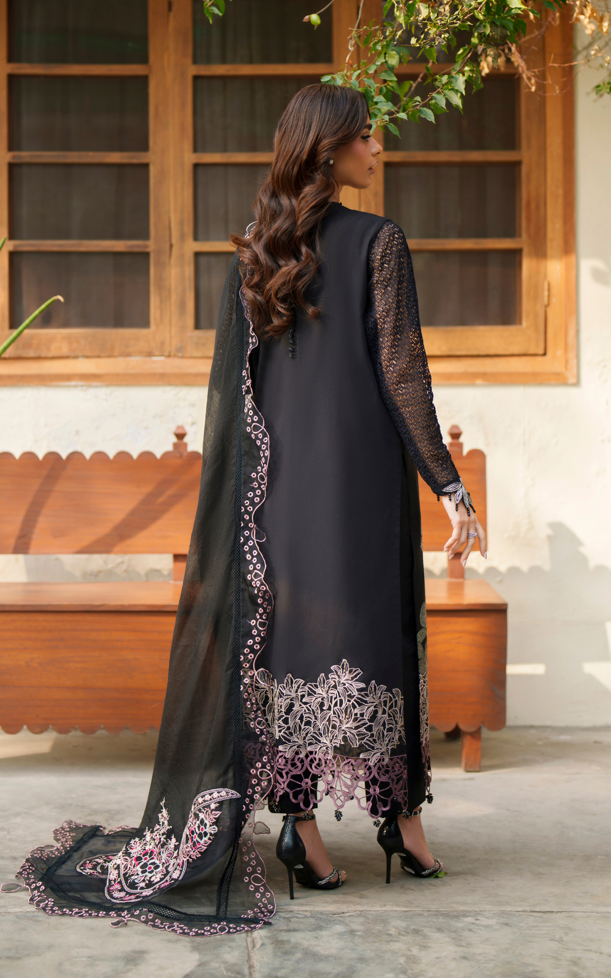 Noir Lily VUL26-01 | 3pcs Embroidered Unstitched Summer - Shop Now at Asifa and Nabeel