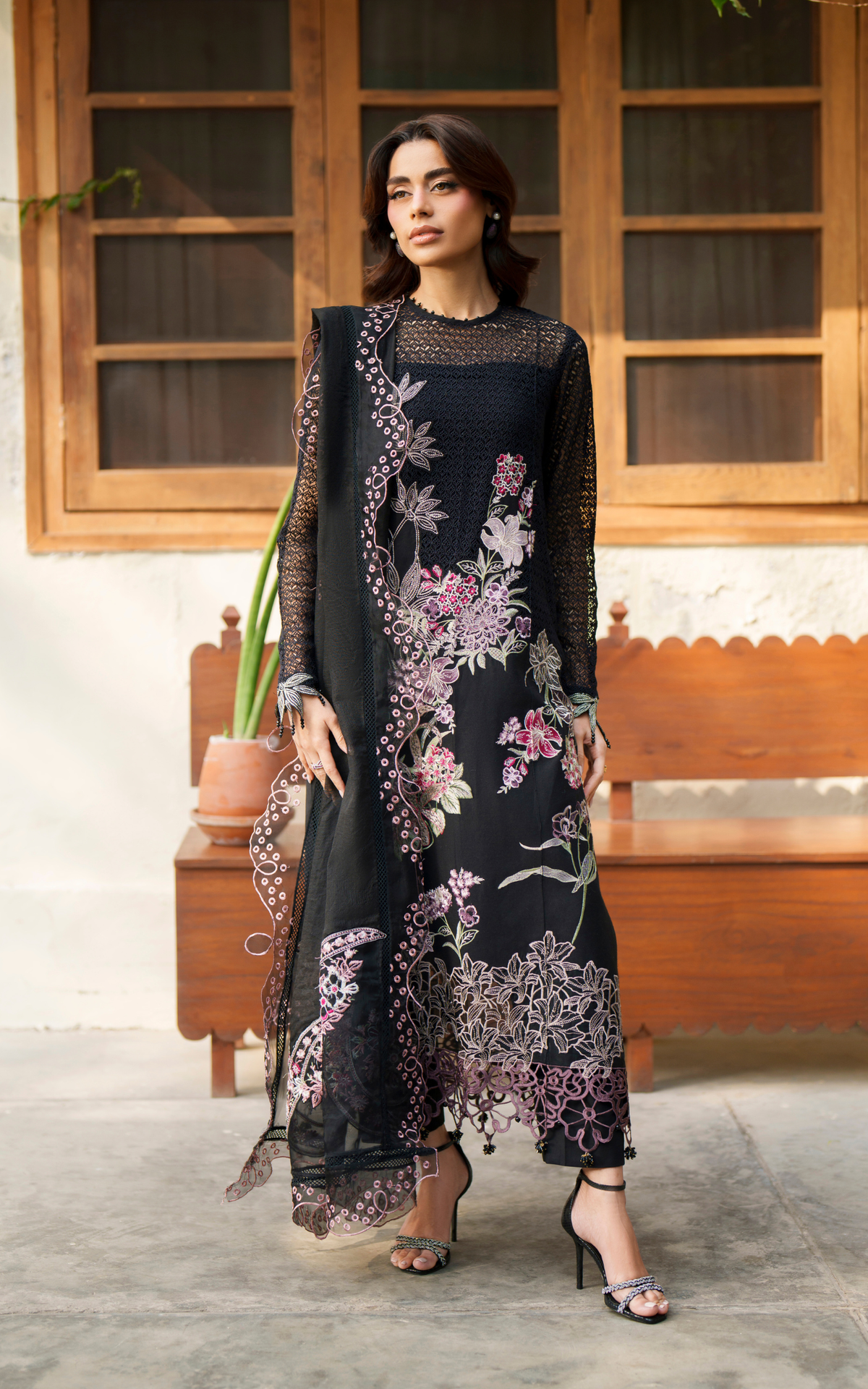Noir Lily VUL26-01 | 3pcs Embroidered Stitched Summer - Shop Now at Asifa and Nabeel