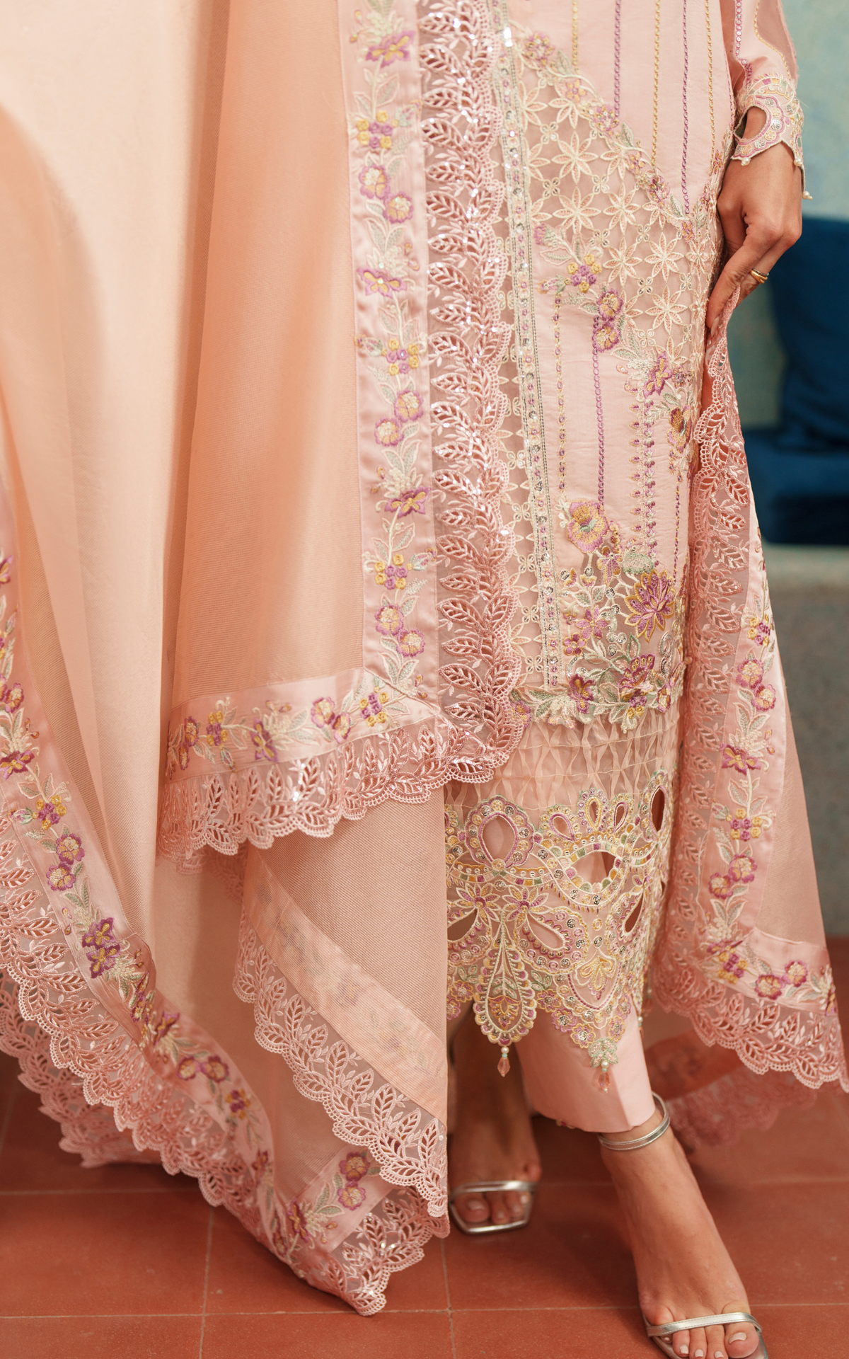 Crimson Courage VUL26-08 | 3pcs Embroidered Unstitched Summer - Shop Now at Asifa and Nabeel