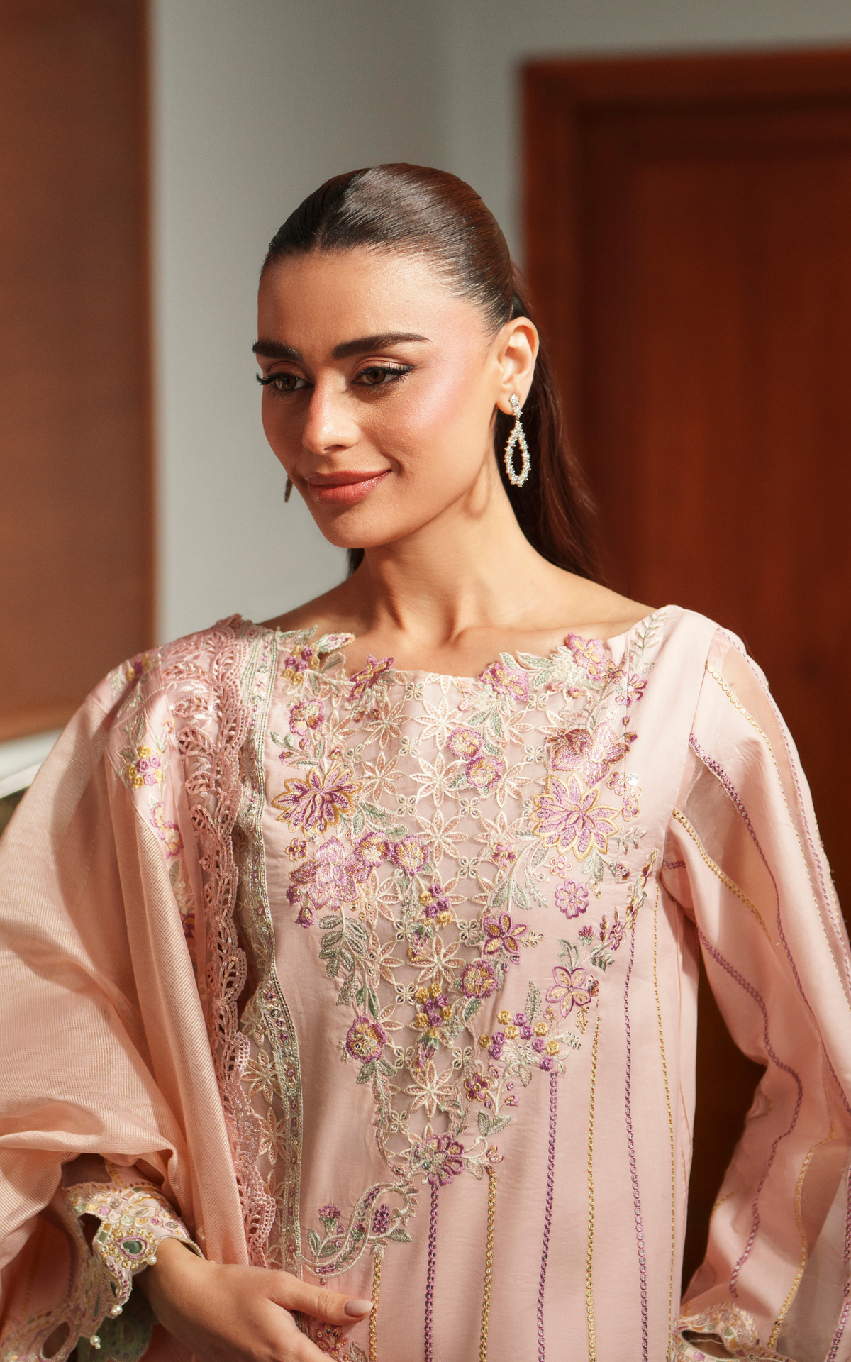 Crimson Courage VUL26-08 | 3pcs Embroidered Unstitched Summer - Shop Now at Asifa and Nabeel