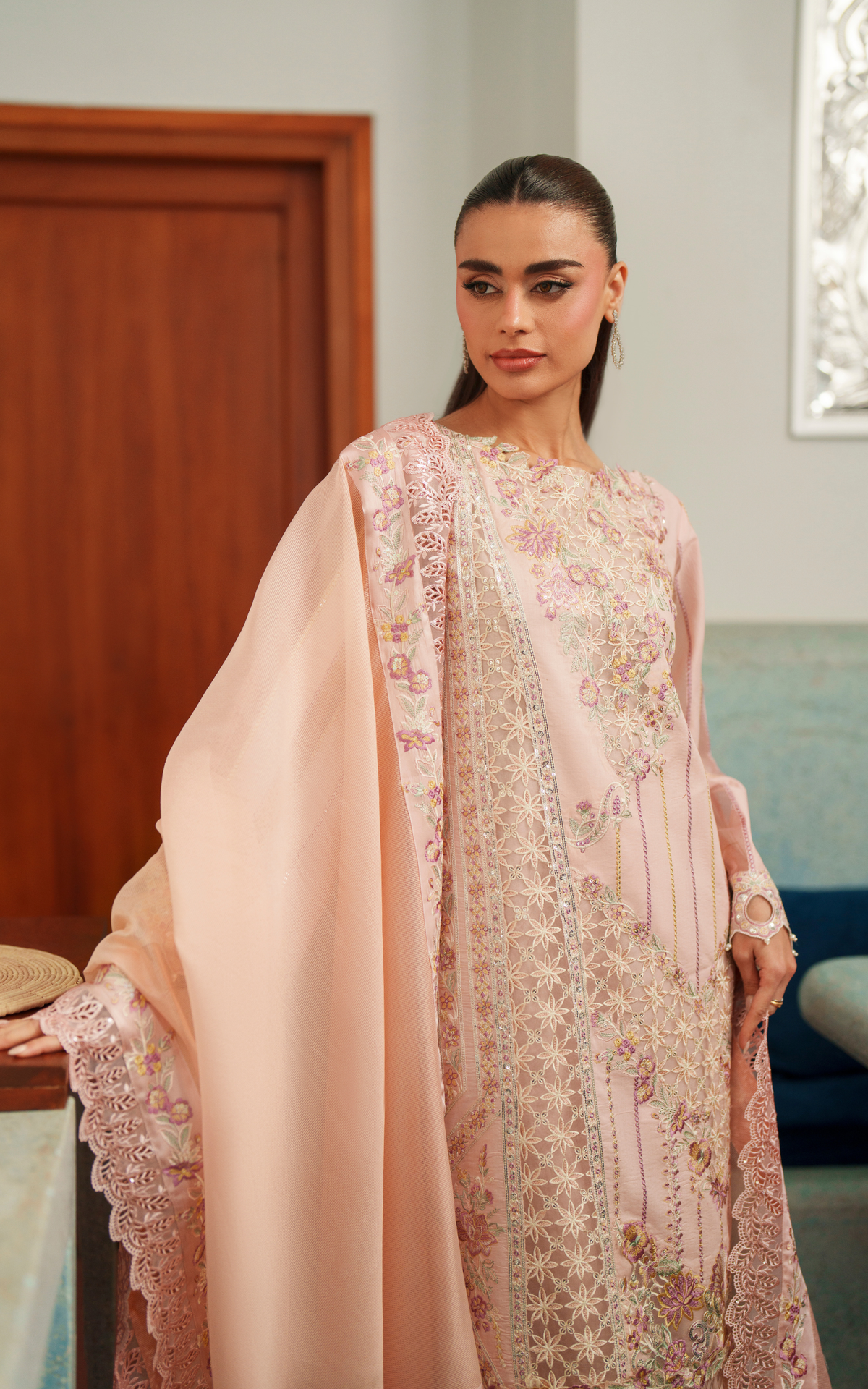 Crimson Courage VUL26-08 | 3pcs Embroidered Stitched Summer - Shop Now at Asifa and Nabeel