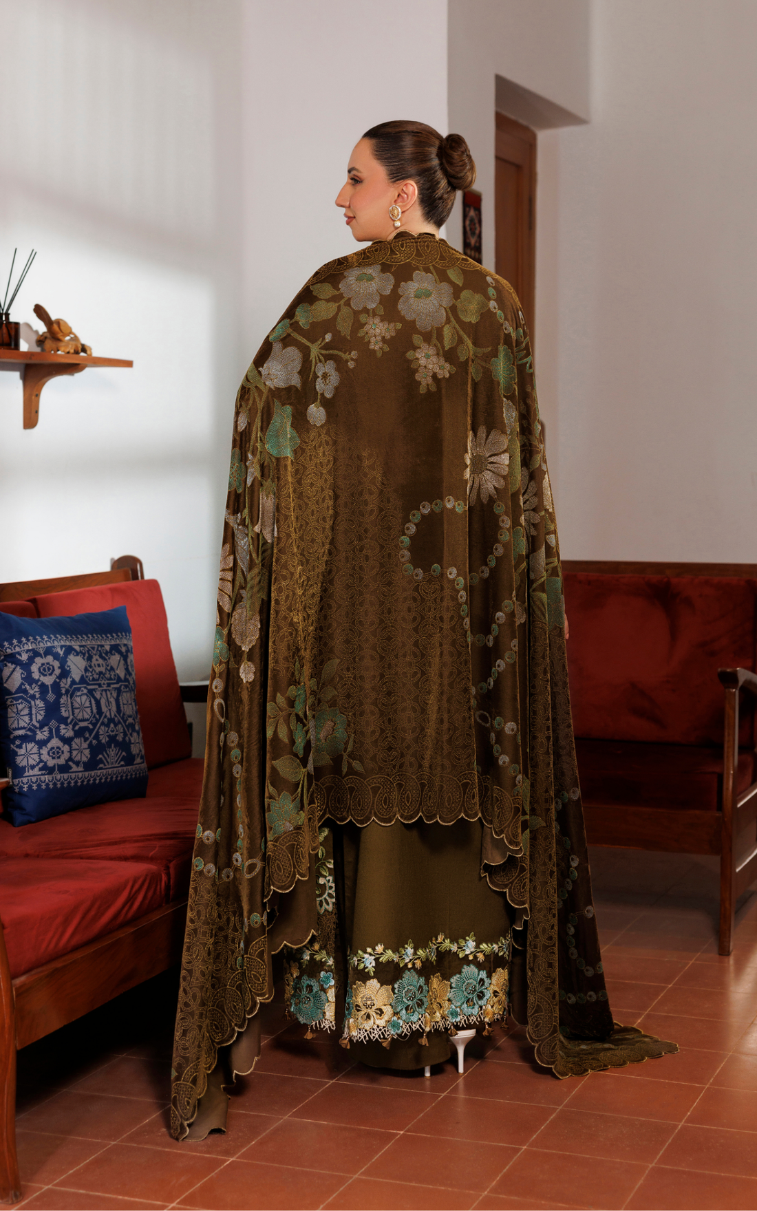 Hazel Hue (WLXU-02) | 3pcs Embroidered Unstitched Winter