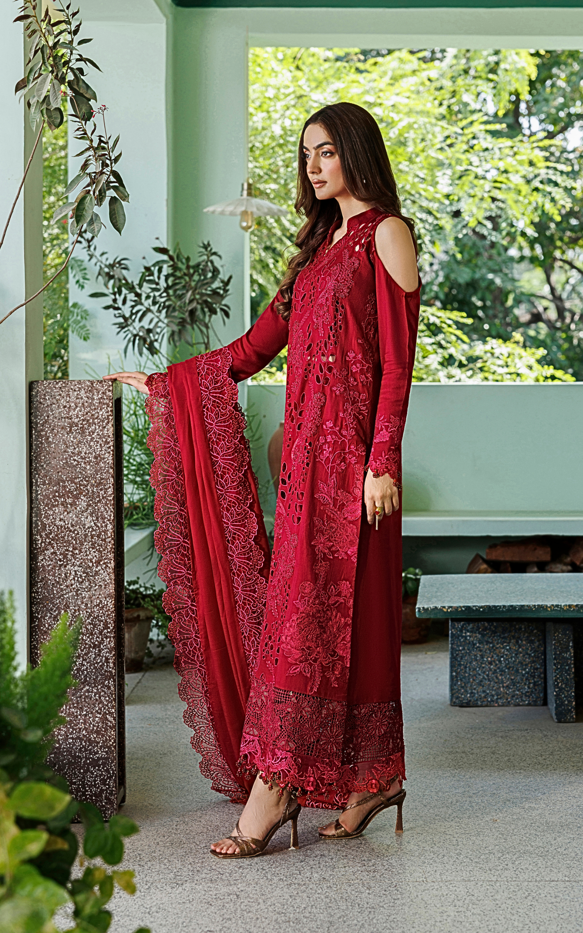 Velvet Aria (WLXU-04) | 3pcs Embroidered Unstitched Winter