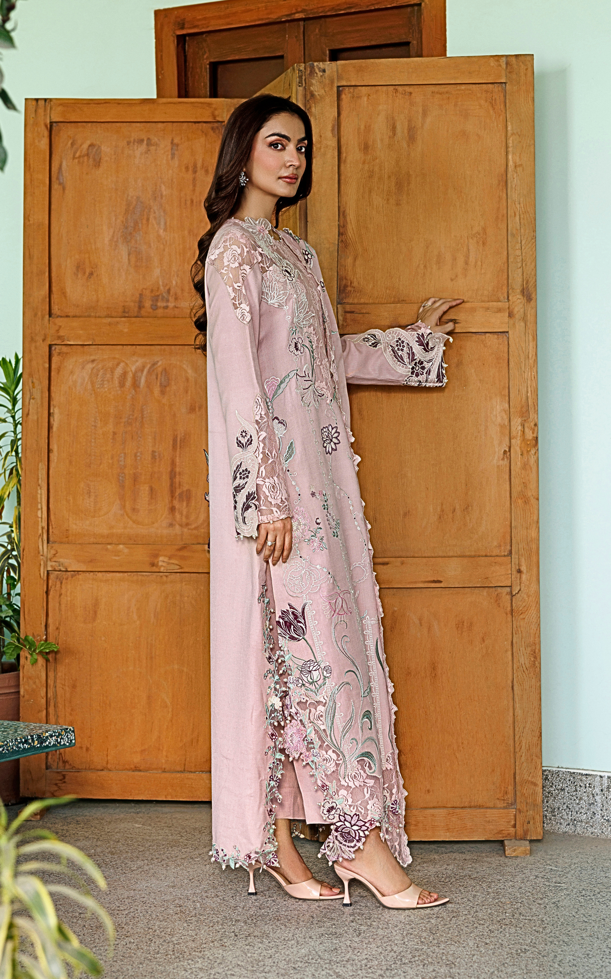 Winter Rose (WLXU-07) | 3pcs Embroidered Stitched Winter