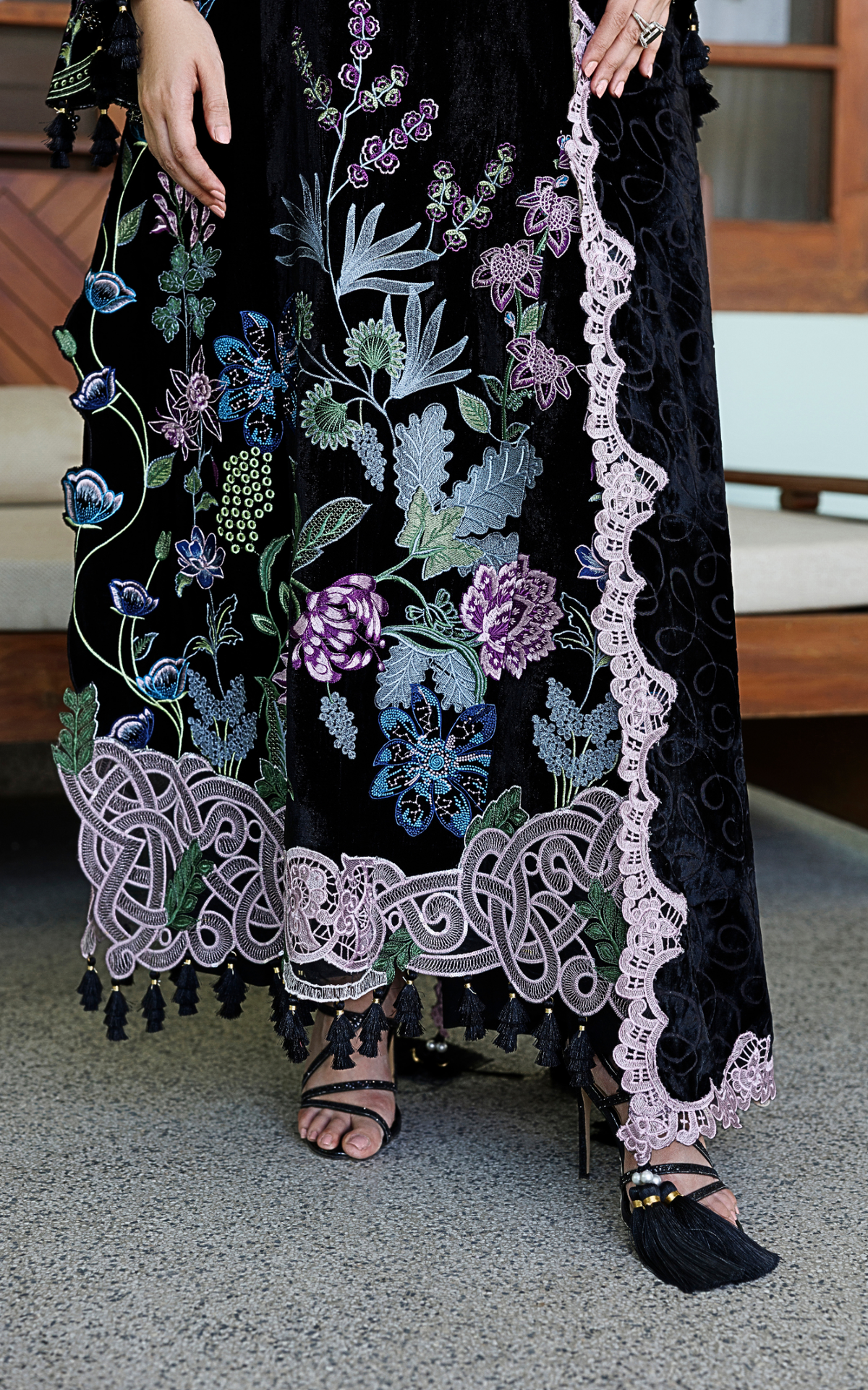 Ivy (WLXU-09) | 3pcs Embroidered Unstitched Winter