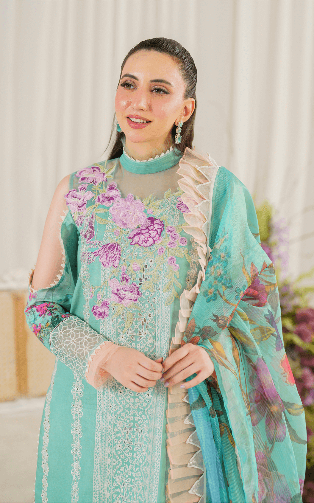 Water Lily (PP-3) | Unstitched Lawn - Shop Now at Asifa and Nabeel