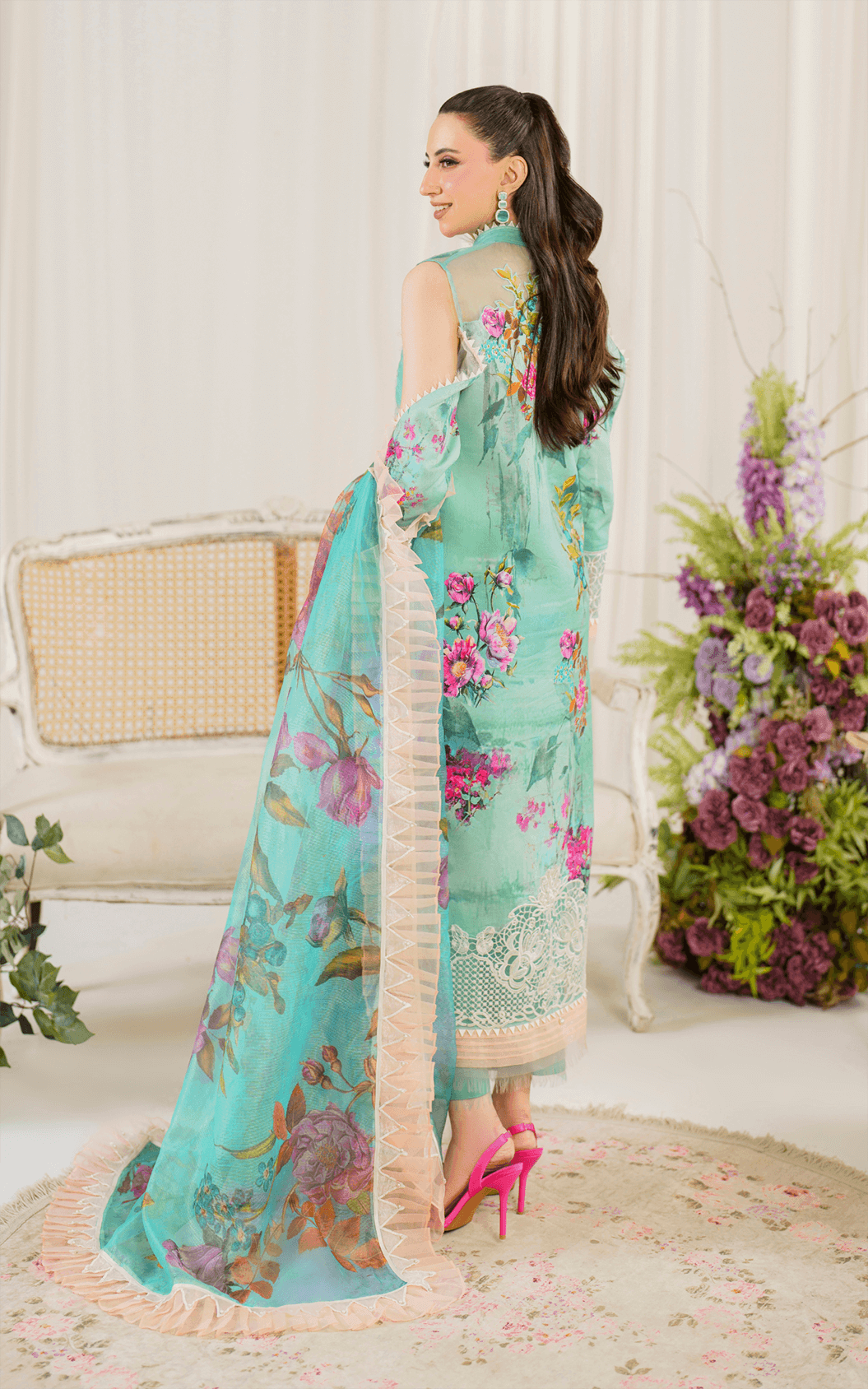 Water Lily (PP-3) | Unstitched Lawn - Shop Now at Asifa and Nabeel
