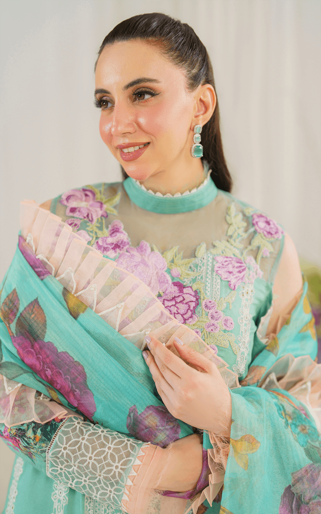 Water Lily (PP-3) | Unstitched Lawn - Shop Now at Asifa and Nabeel