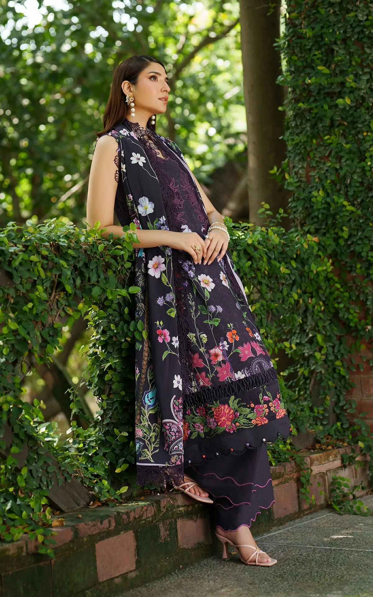 Winter Rose-MWL25-06 | 3pcs Embroidered Unstitched Winter - Shop Now at Asifa and Nabeel