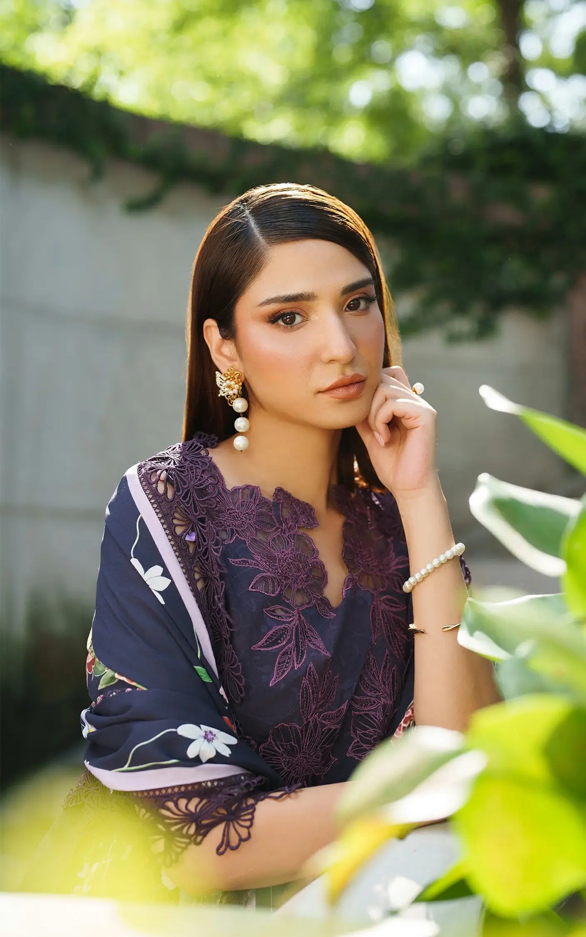 Winter Rose-MWL25-06 | 3pcs Embroidered Unstitched Winter - Shop Now at Asifa and Nabeel