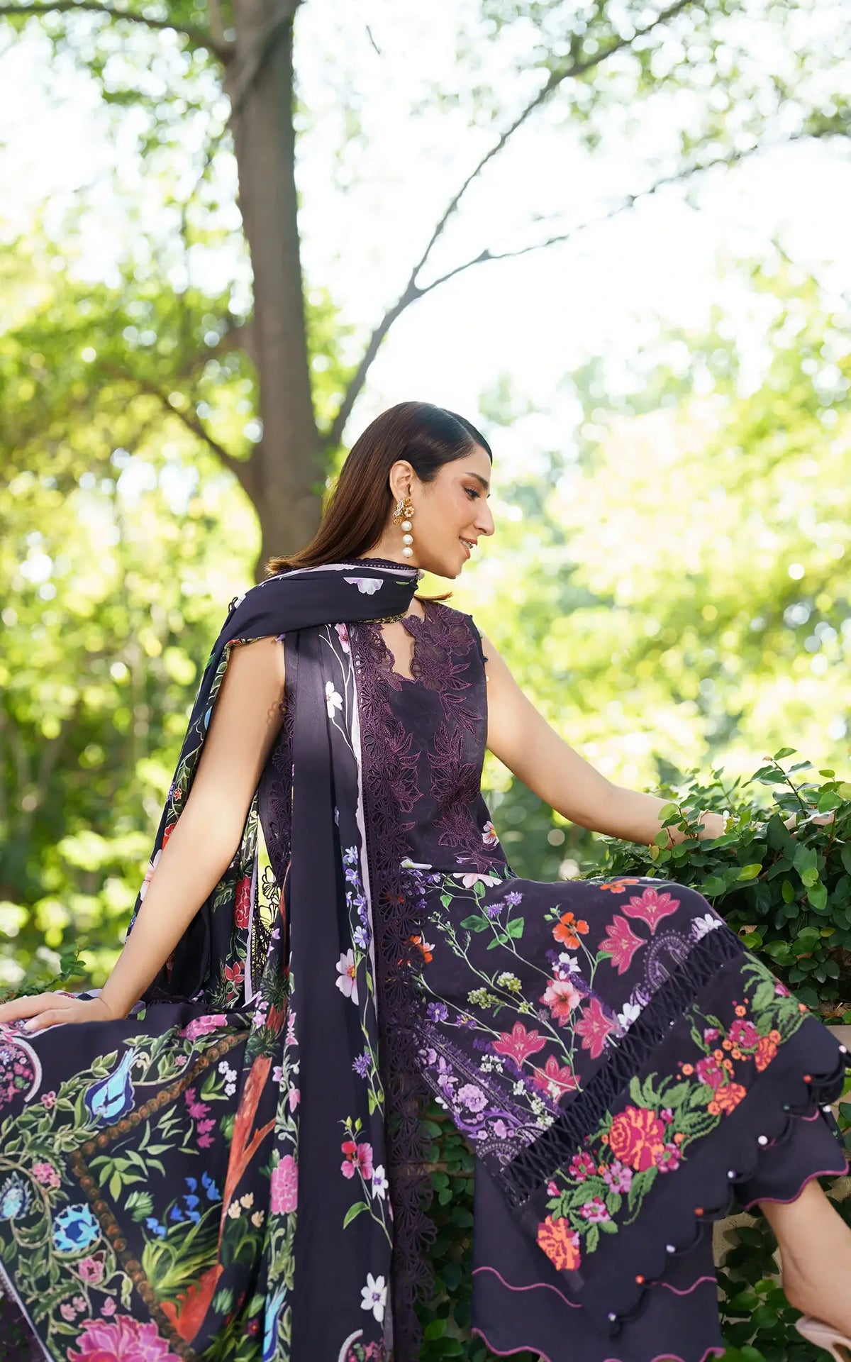 Winter Rose-MWL25-06 | 3pcs Embroidered Unstitched Winter - Shop Now at Asifa and Nabeel
