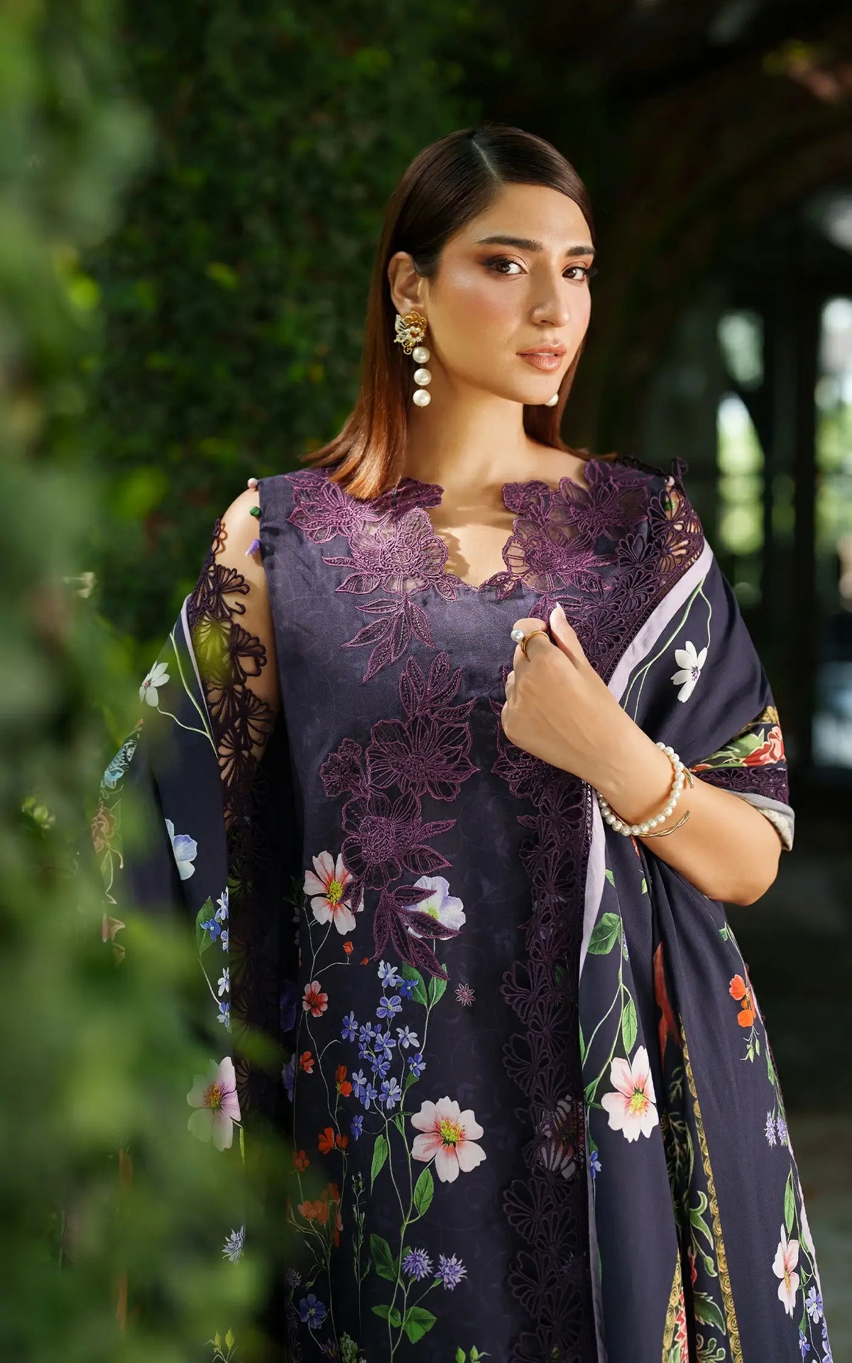 Winter Rose-MWL25-06 | 3pcs Embroidered Stitched Suit - Shop Now at Asifa and Nabeel