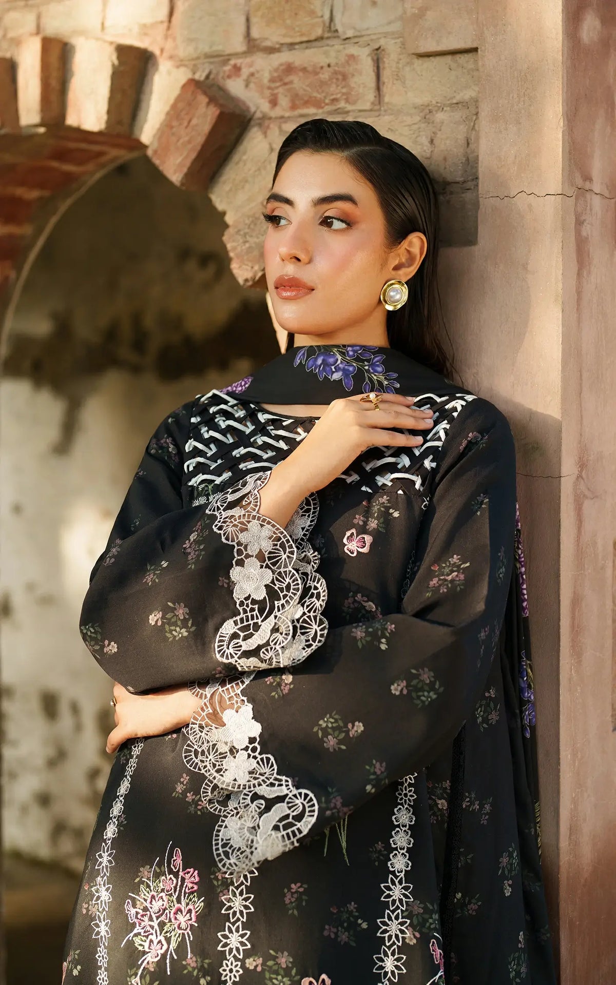 Winter Thyme-MWL25-05 | 3pcs Embroidered Stitched Suit - Shop Now at Asifa and Nabeel