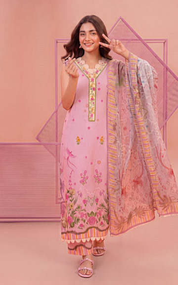 Camellia (YKL26-07) | 3pcs Unstitched Printed Lawn