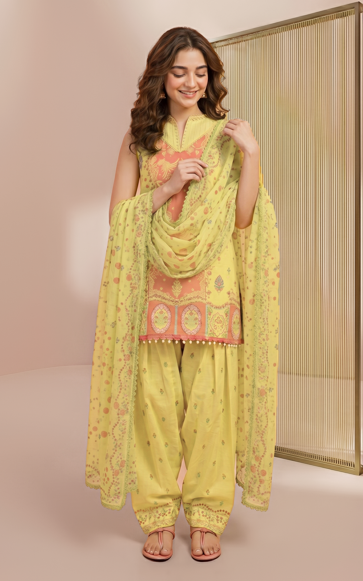 Sunflower (YKL26-08) | 3pcs Unstitched Printed Lawn