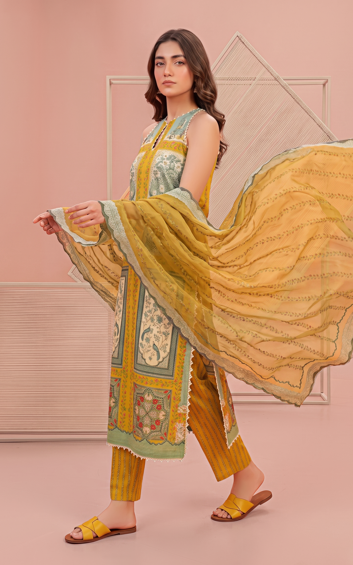 Daffodil (YKL26-09) | 3pcs Unstitched Printed Lawn