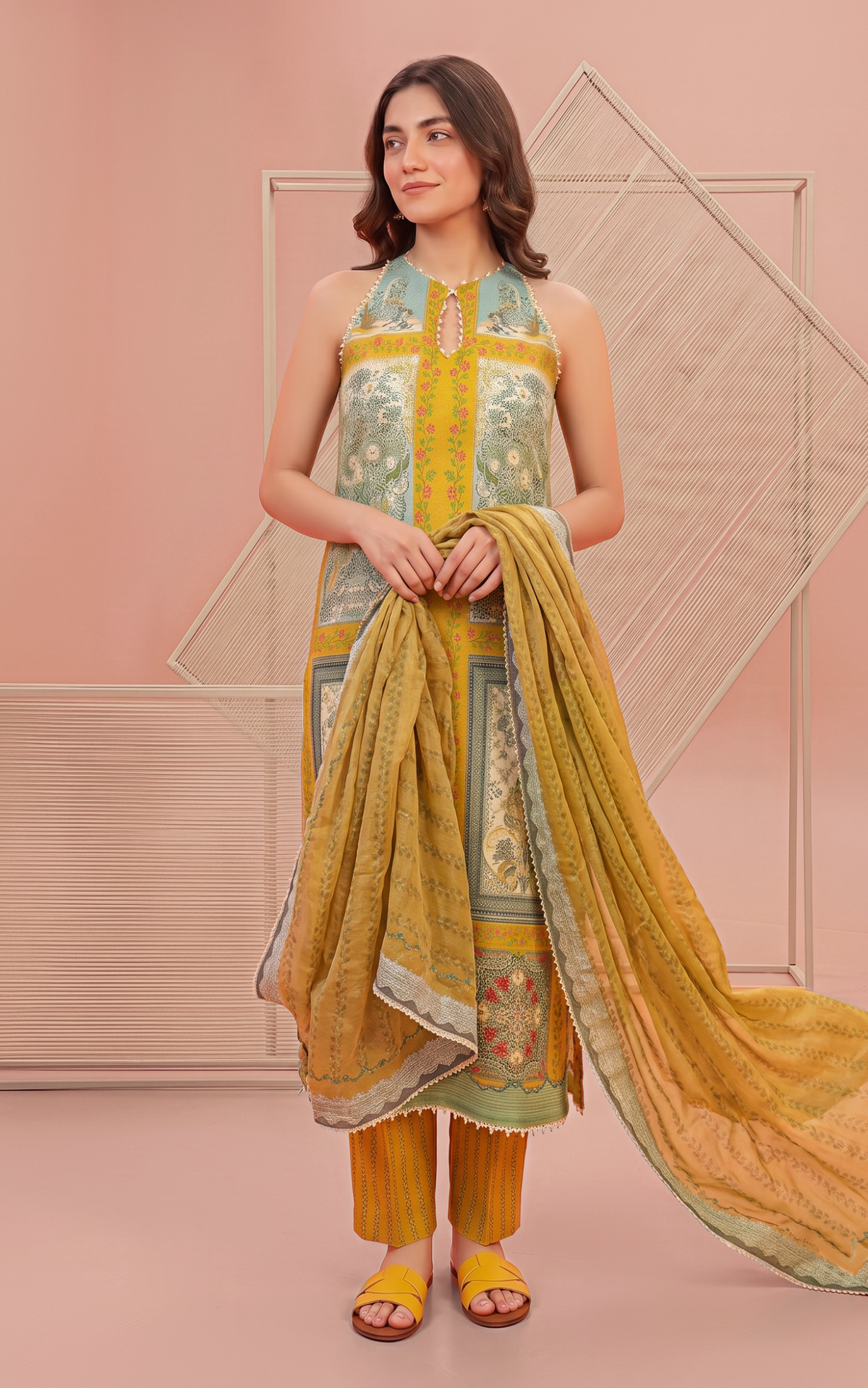 Daffodil (YKL26-09) | 3pcs Unstitched Printed Lawn