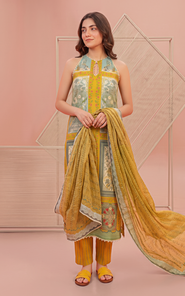 Daffodil (YKL26-09) | 3pcs Unstitched Printed Lawn