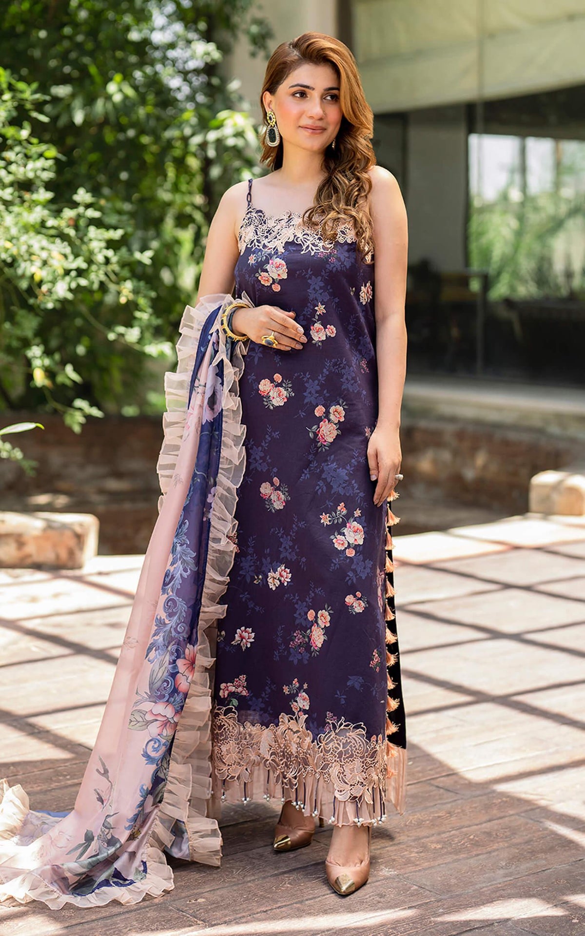Zahra MK-13 | Unstitched Lawn - Shop Now at Asifa and Nabeel